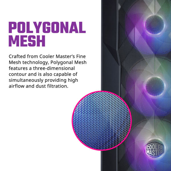 Cooler Master MasterBox TD500 Mesh ARGB E-ATX Mid Tower Case